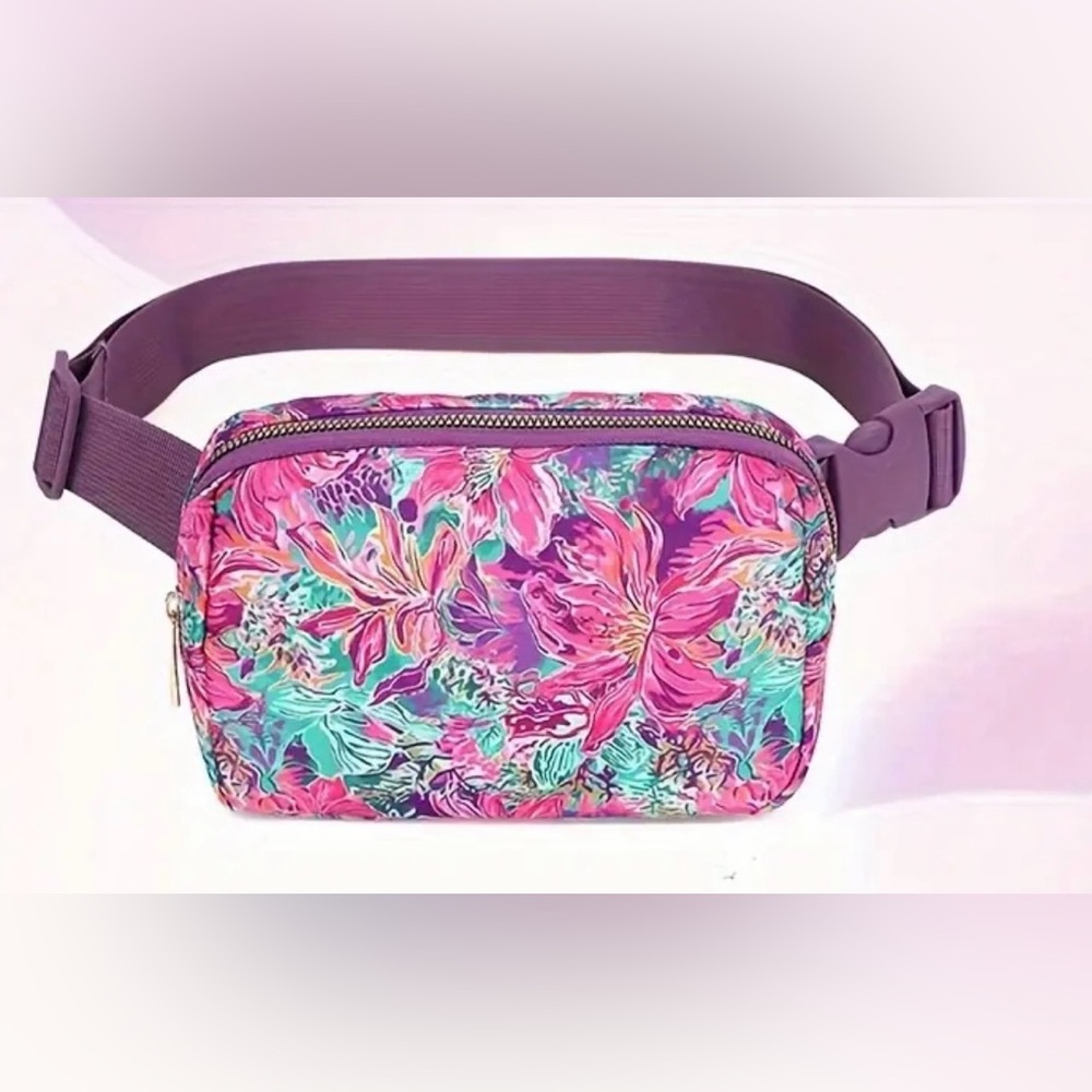 Floral Fanny Pack with Adjustable Strap